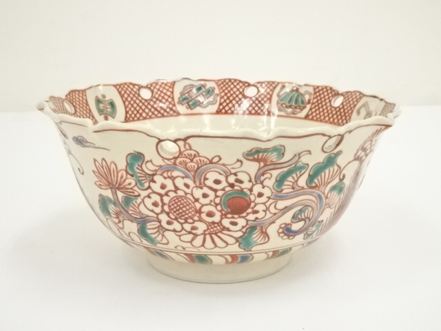 道具 ] - 道具 京焼 瑞山造 色絵雪輪菓子鉢（共箱） | ネットショップ